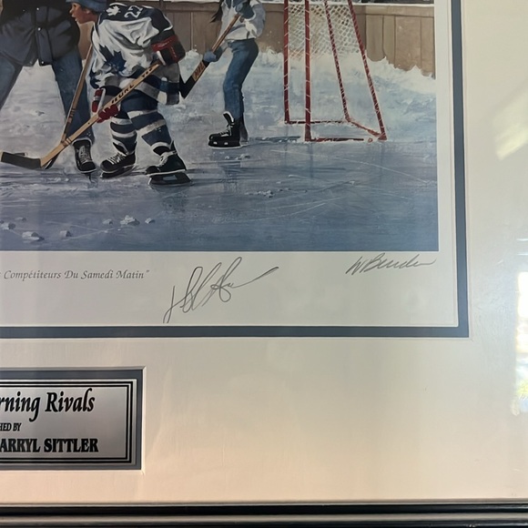 Saturday morning rivals autographed bye guy lafleur and Darryl sittler !!!!!! - Picture 3 of 3